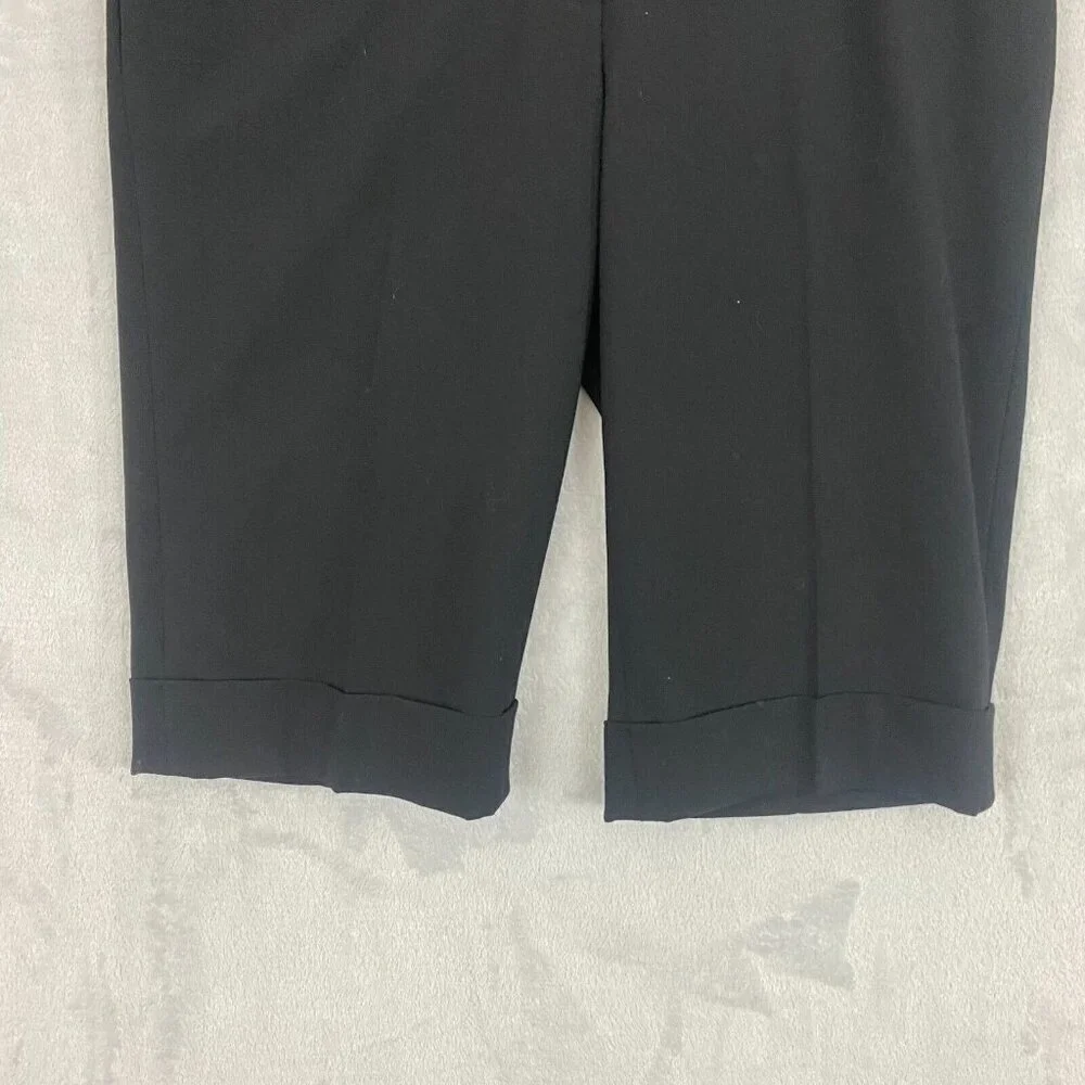 Semantiks Cuffed Bermuda Shorts Women's Size‎ 6 Black Golf Formal Casual Stretch